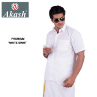 AKASH PREMIUM WHITE SHIRT
